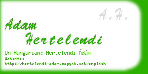 adam hertelendi business card
