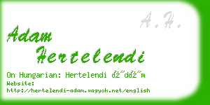 adam hertelendi business card